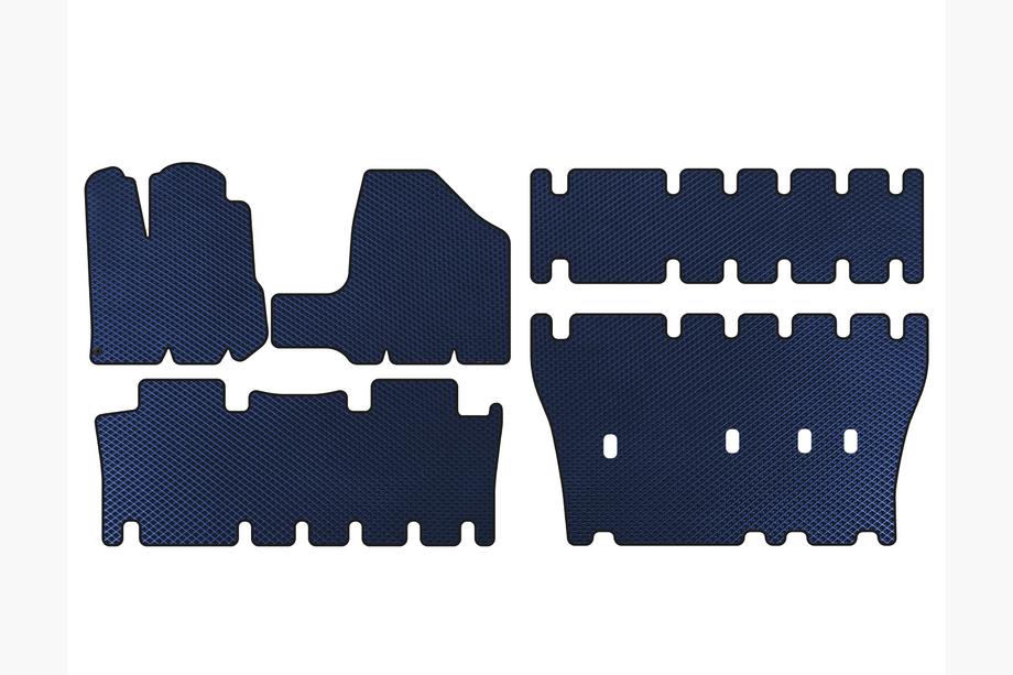Toyota Sienna 2003-2009 Covorase EVA (3 Randuri, Albastru) Image