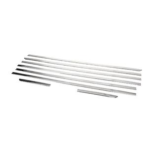 Molduri inferioare geamuri (8 buc, Otel inox) Ford Custom 2013-2022 foto 3