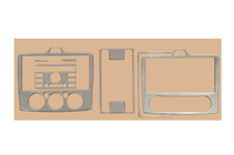 Ford Focus II 2005-2008 Capace bord AC/Clima (Mini Set, Aluminiu) foto 1