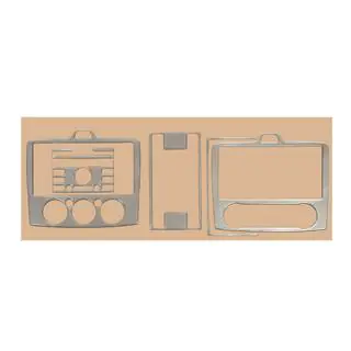Capace bord AC/Clima (Mini Set, Aluminiu)