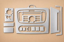 Ford Focus II 2008-2011 Capace bord Clima (Mini-Set, Aluminiu) foto 1