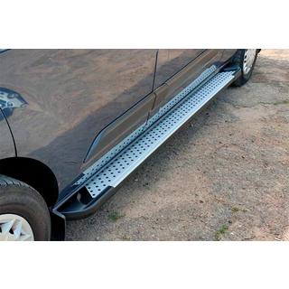 Praguri Laterale Allmond Grey (2 buc, Aluminiu) Ford Custom 2013-2022 foto 1