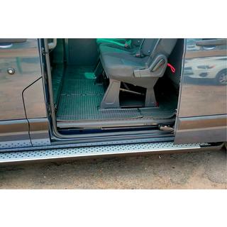 Praguri Laterale Allmond Grey (2 buc, Aluminiu) Ford Custom 2013-2022 foto 3