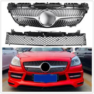 Grila Fata Diamond Black Mercedes SLK R172 2011-2016 foto 3