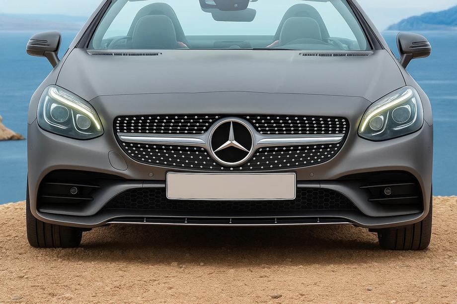 Mercedes SLC R172 2016-2020 Grila Fata Diamond Silver Image
