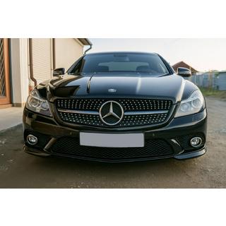 Grila Fata Diamond Black (2008-2011) Mercedes SL R230 2001-2011 foto 3
