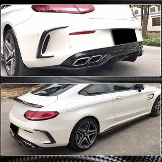 Difuzor Bara Spate V2 (pentru Coupe/Cabriolet C63 AMG 2015-2019, Carbon) foto 3