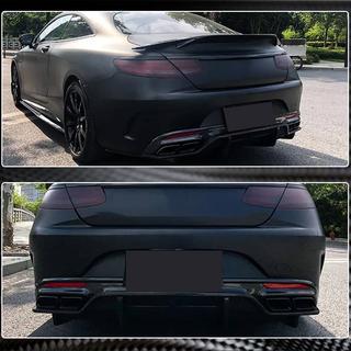Difuzor Bara Spate V2 (pentru Coupe/Cabriolet C63 AMG 2015-2019, Carbon) foto 4