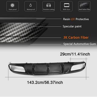 Difuzor Bara Spate V1 pentru Coupe/Cabriolet C63 AMG 2015-2019 Carbon foto 2