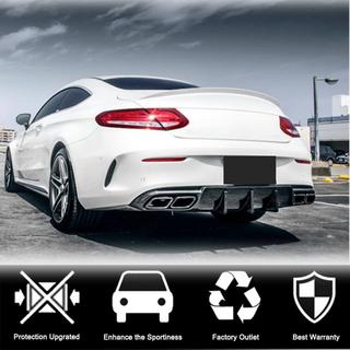 Difuzor Bara Spate V1 pentru Coupe/Cabriolet C63 AMG 2015-2019 Carbon foto 3