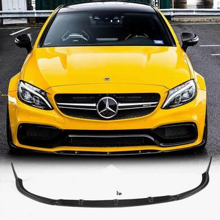 Lip fata V1 pentru bara fata (Coupe/Cabriolet C63 AMG 2015-2019, Carbon) foto 1