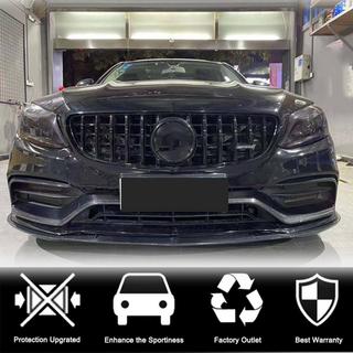 Lip fata V1 pentru bara fata (Coupe/Cabriolet C63 AMG 2015-2019, Carbon) foto 2