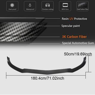 Lip bara fata V3 (pentru Coupe/Cabriolet C63 AMG 2015-2019, Carbon) foto 4