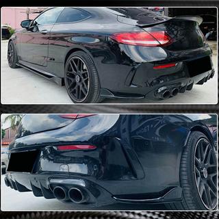 Extensii bara spate V2 (pentru Coupe/Cabriolet AMG-Line / C43 AMG 2015-2019, Carbon) foto 4