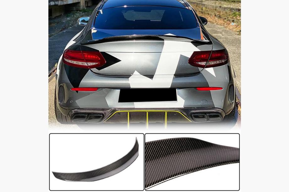 Mercedes C-class W205 2014-2021 Spoiler V4 (pentru Coupe 2015-2019, Carbon) Foto 1