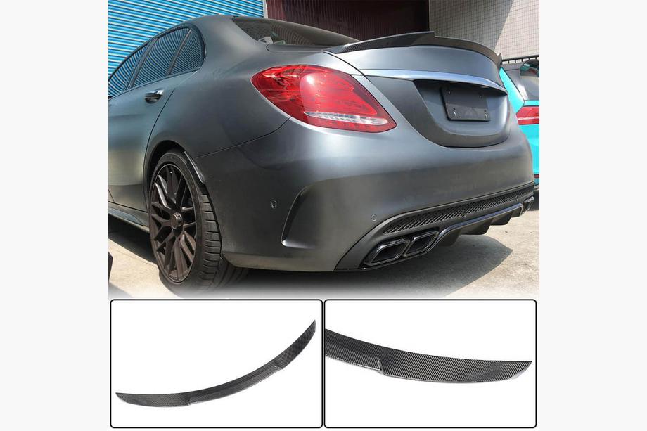 Mercedes C-class W205 2014-2021 Spoiler V6 (pentru SD 2015-2021, Carbon) Image