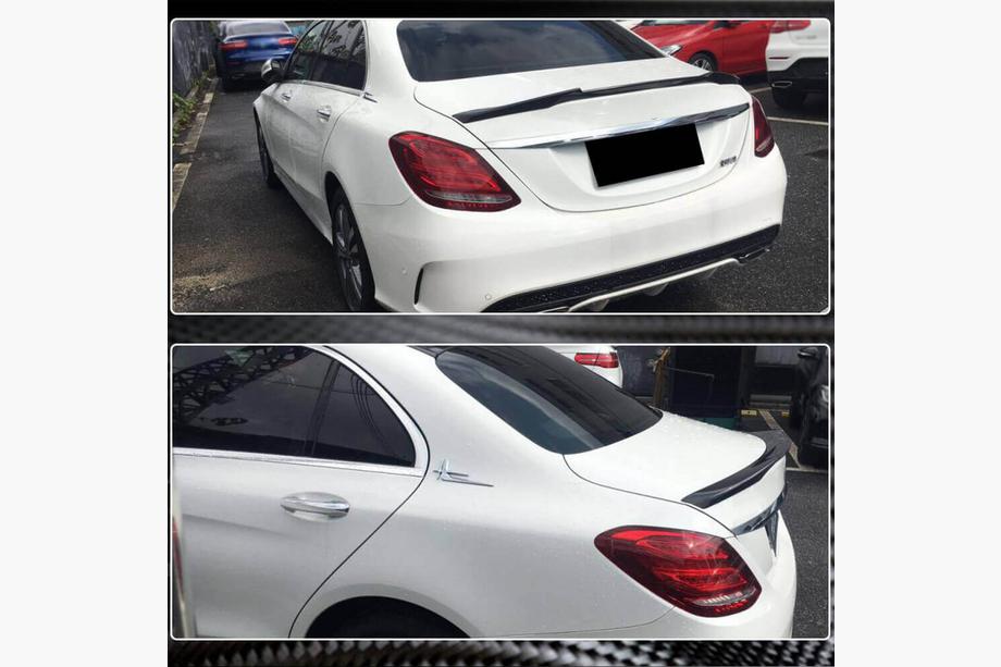 Mercedes C-class W205 2014-2021 Spoiler V6 (pentru SD 2015-2021, Carbon) Foto 4