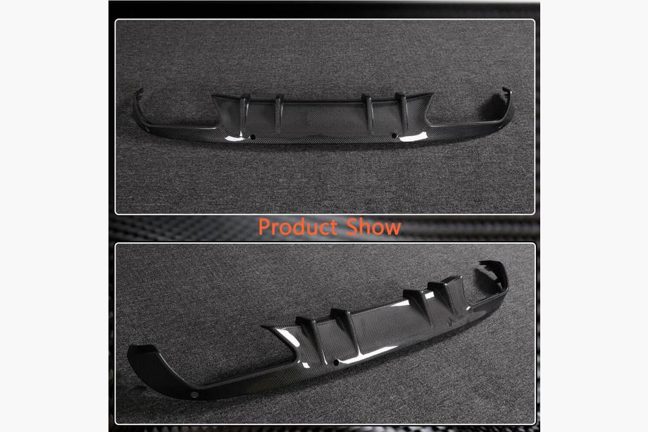 Mercedes C-class W205 2014-2021 Difuzor bara spate (pentru SD Base 2015-2019, Carbon) Foto 2