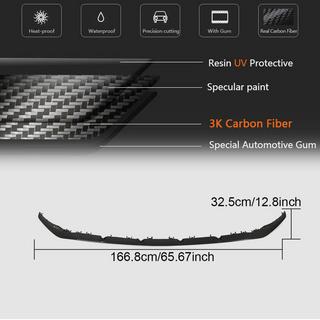 Lip Bara Fata V2 pentru C43 AMG 2019-2021 Carbon foto 4