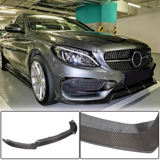 Lip bara fata V1 pentru C43 AMG 2015-2019 Carbon foto 1