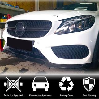 Lip bara fata V1 pentru C43 AMG 2015-2019 Carbon foto 2