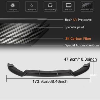 Lip bara fata V1 pentru C43 AMG 2015-2019 Carbon foto 4
