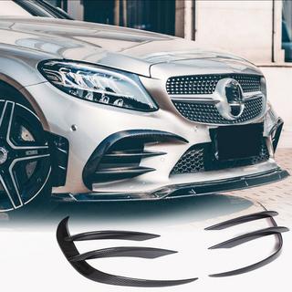 Extensii bara fata V1 pentru C43 AMG 2019-2021 Carbon foto 1