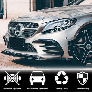 Extensii bara fata V1 pentru C43 AMG 2019-2021 Carbon foto 4