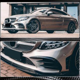 Extensii Bara Fata V2 (pentru C43 AMG 2019-2021, Carbon) Mercedes C-class W205 2014-2021 foto 4