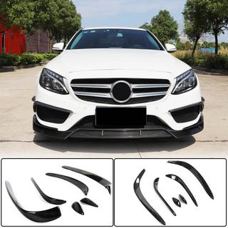 Extensii bara fata carbon pentru C43 AMG 2015-2019 foto 1