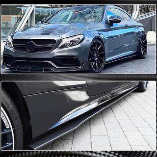 Praguri Laterale V1 (pentru C43/C63 AMG 2015-2019, Carbon) Mercedes C-class W205 2014-2021 foto 3
