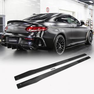 Praguri Laterale V2 (pentru C43/C63 AMG 2015-2019, Carbon) Mercedes C-class W205 2014-2021 foto 1