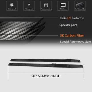 Praguri Laterale V2 (pentru C43/C63 AMG 2015-2019, Carbon) Mercedes C-class W205 2014-2021 foto 4