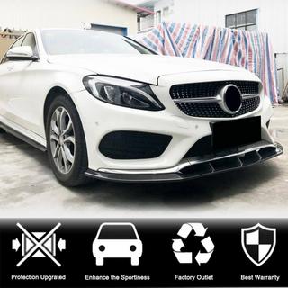 Lip bara fata V3 pentru C43 AMG 2015-2019 Carbon foto 2
