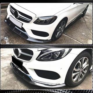 Lip bara fata V3 pentru C43 AMG 2015-2019 Carbon foto 4