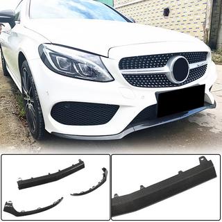Lip bara fata V4 pentru C43 AMG 2015-2019 Carbon foto 1