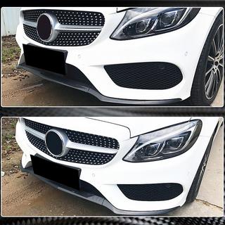 Lip bara fata V4 pentru C43 AMG 2015-2019 Carbon foto 4