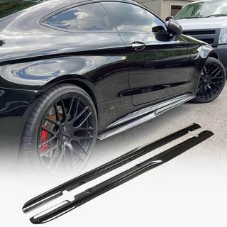 Praguri Laterale V4 (pentru C43/C63 AMG 2015-2019, Carbon) foto 1