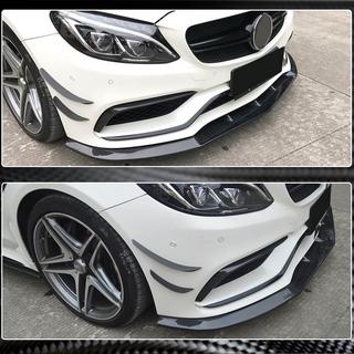 Lip bara fata V1 pentru SD C63 AMG 2015-2019 Carbon foto 3