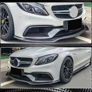 Lip Bara Fata V2 pentru SD C63 AMG 2015-2019 Carbon foto 4