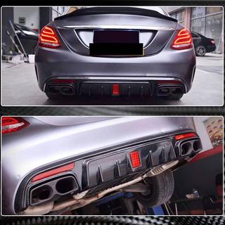 Difuzor Bara Spate V2 pentru SD C43/C63 AMG 2015-2019 Carbon foto 1
