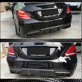 Difuzor bara spate V3 pentru SD C43/C63 AMG 2015-2019 Carbon foto 3