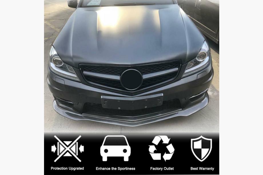 Mercedes C-class W204 2007-2015 Prelungire bara fata Lip V2 (pentru AMG 2012-2014, Carbon Uscat) Foto 2