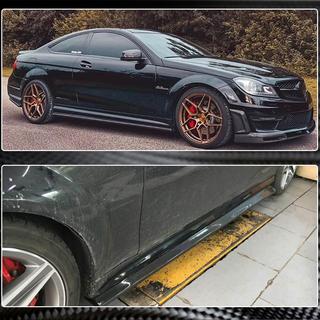 Praguri Laterale (pentru AMG SD, Carbon) Mercedes C-class W204 2007-2015 foto 3
