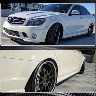 Praguri Laterale (pentru AMG SD, Carbon) Mercedes C-class W204 2007-2015 foto 4