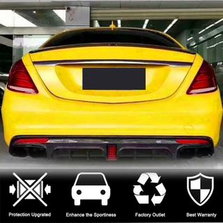 Difuzor bara spate cu tipsuri evacuare (pentru S63 AMG 2014-2017, Carbon) foto 3