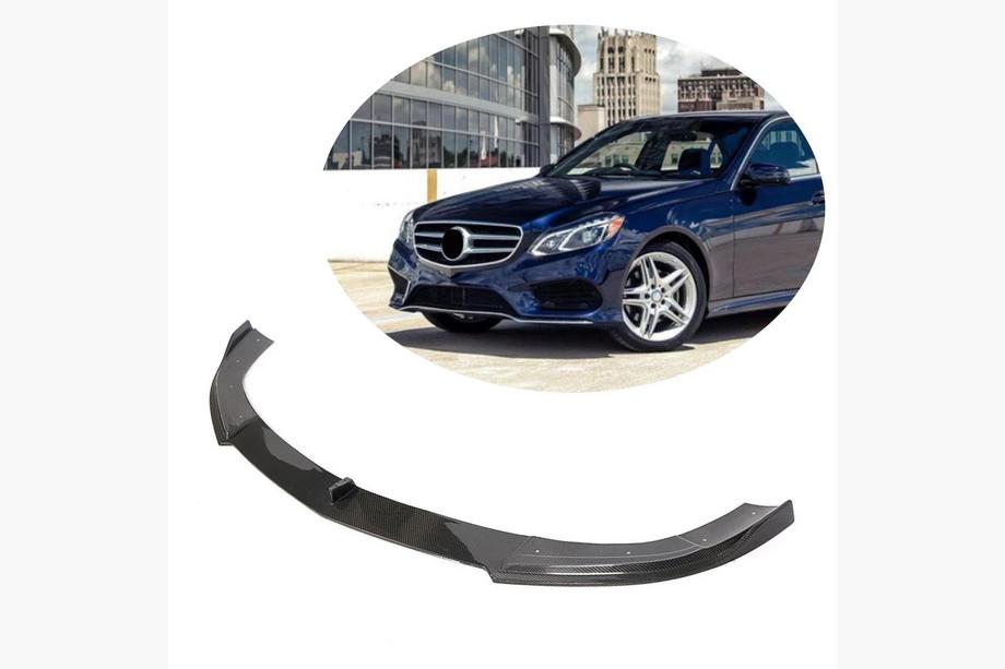 Mercedes E-class W212 2009-2016 Lip Bara Fata V2 pentru AMG-Line 2013-2016 Carbon Foto 1