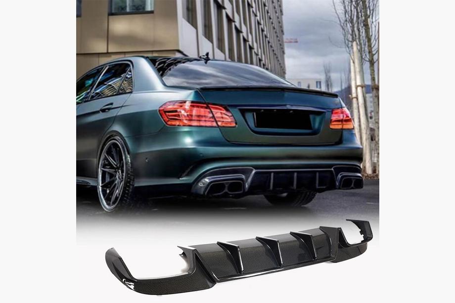 Mercedes E-class W212 2009-2016 Difuzor Bara Spate V2 pentru E63 AMG 2013-2016 Carbon Foto 1