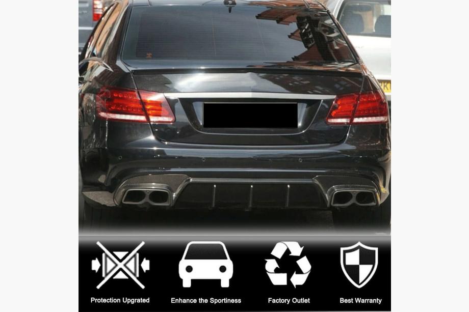 Mercedes E-class W212 2009-2016 Difuzor Bara Spate V2 pentru E63 AMG 2013-2016 Carbon Foto 3