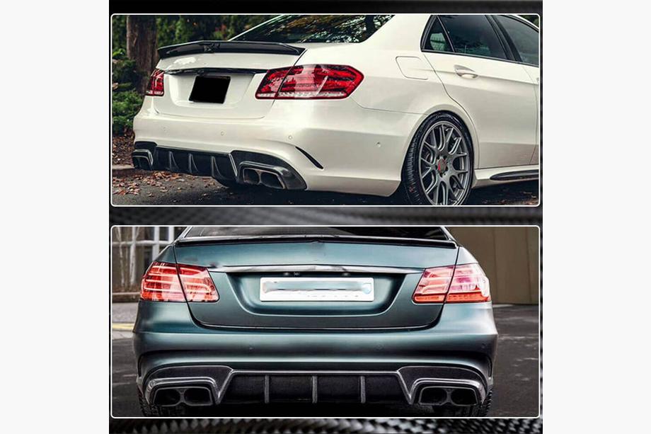 Mercedes E-class W212 2009-2016 Difuzor Bara Spate V2 pentru E63 AMG 2013-2016 Carbon Foto 5